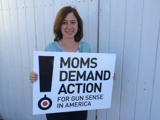 Deborah Hernandez is with the California chapter of Moms Demand Action for Gun Sense in America. Hernandez lives in Orange County and has started a petition campaign asking OC Sheriff Sandra Hutchens to wait before issuing concealed carry weapon permits. A Ninth Circuit Court panel in February tossed out California's 'good cause' requirement for the permits. 