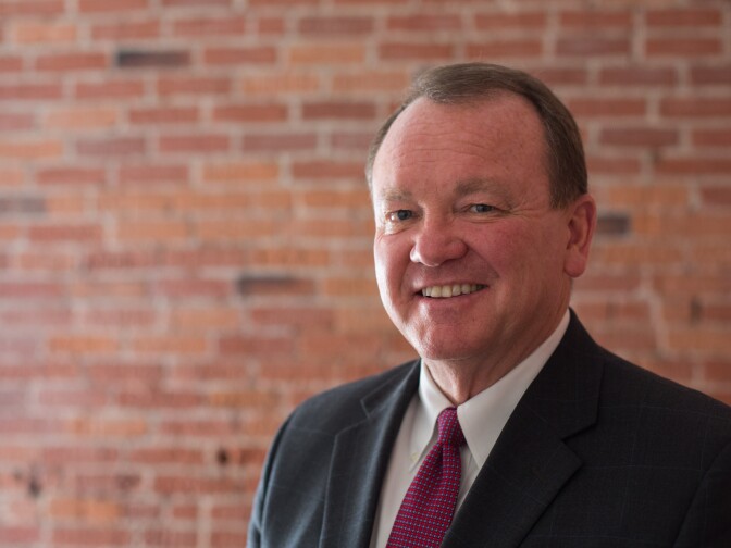 LA County Sheriff Jim McDonnell interviewed at Phillipe's on May 10, 2018 in Downtown Los Angeles, California. 