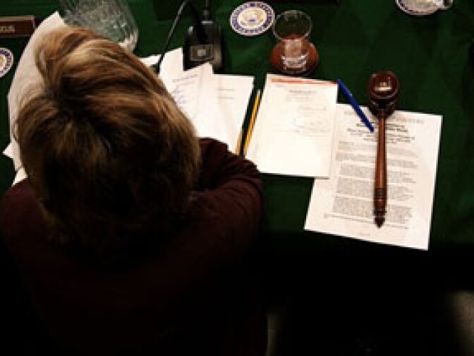 Senate Environment and Public Works Committee Chair Sen. Barbara Boxer, D-Calif. presides on Capitol Hill in Washington, Thursday, Nov. 5, 2009, as the committee voted on the climate bill.
