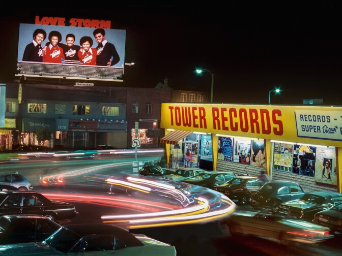 Tower Records on the Sunset Strip circa 1980