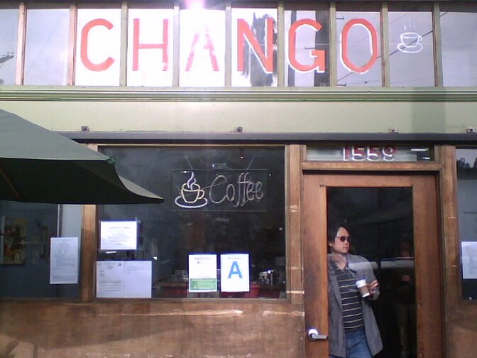 Resaturant reviews on Yelp will now include letter grades from the LA County Department of Public Health. Chango Coffee shop in Echo Park gets an "A."