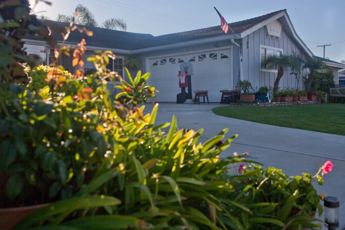 Scott Dekraai's home near Seal Beach where he lived with his young son. Neighbors said they were stunned by the Wednesday's events.