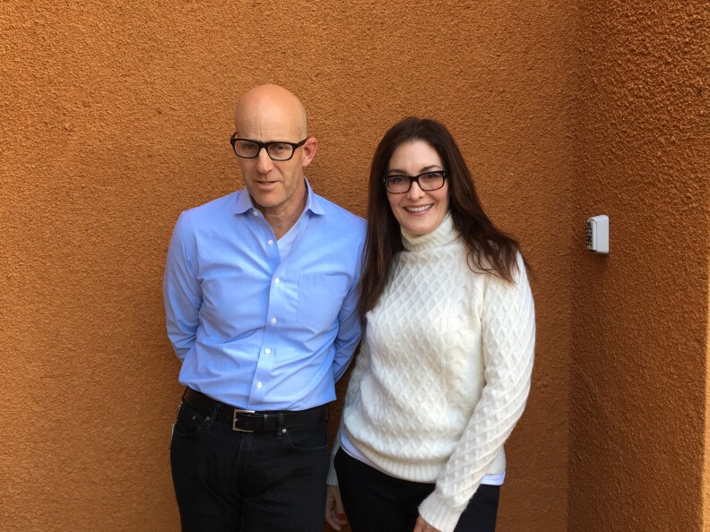 John Horn with "UnREAL" showrunner Stacy Rukeyser.
