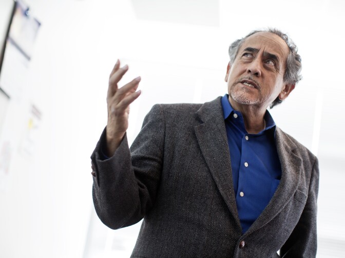 Professor Dennis Garcia leads an inventory management class in the Technology & Logistics Program at East Los Angeles College on Tuesday, Dec. 8, 2015. The California Employment Development Department projects the "Transportation and Logistics" industry in Los Angeles County will have more than 56,000 job openings over the next seven years.