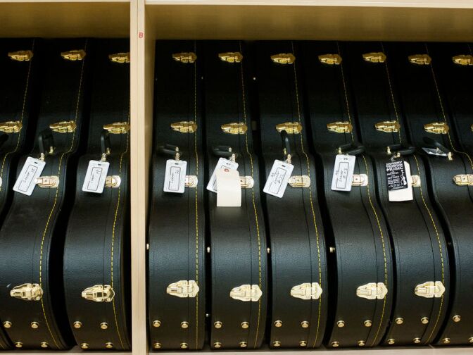 Students in the music program won $10,000 in the Glee Give a Note contest, which paid for 25 new guitars and other instruments.