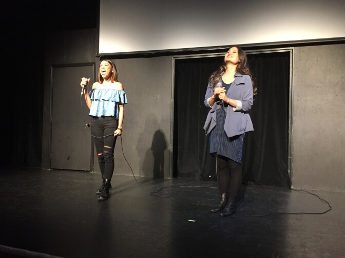 Tess Paras and Cynthia Kao (r. to l.) turn a Nicki Minaj cover into a rumination on yellow fever.