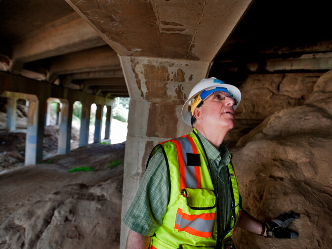 Caltrans spokesman Jim Drago says a good bridge design is functional and doesn't overwhelm the surrounding environment.