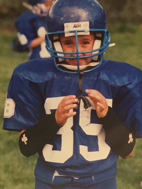 Jo Cornell says she remembers when Tyler wore his football helmet for the first time.