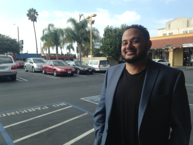 Local activist Rashad al-Dabbagh in Anaheim's Little Arabia says much has changed in the area, but he adds the city should help make it look better.