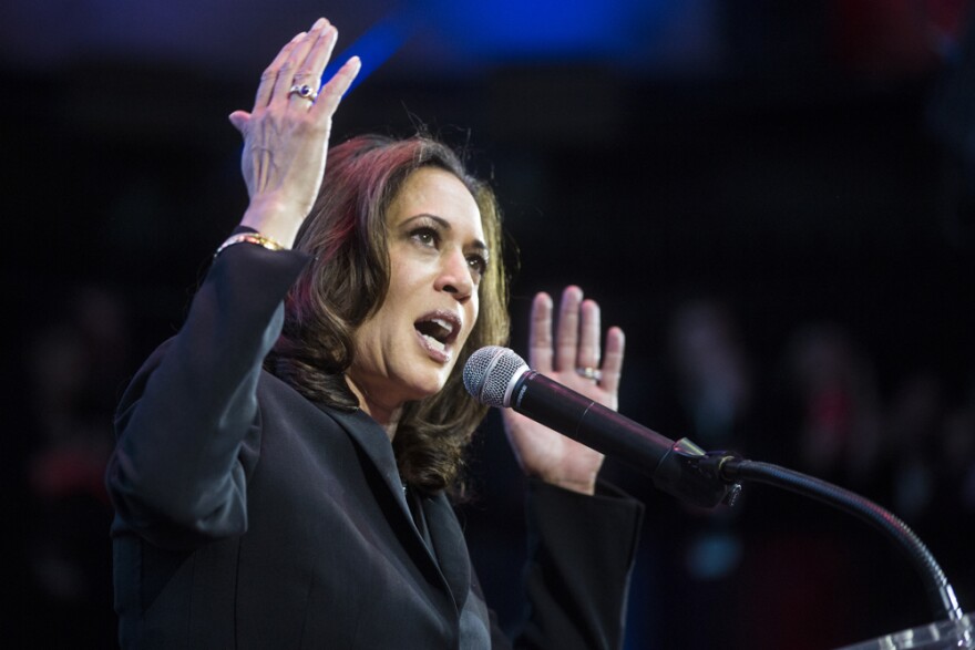 California's new U.S. Senator Kamala Harris speaks during her election night watch party at The Exchange LA on Tuesday night, Nov. 8, 2016. Harris defeated opponent Rep. Loretta Sanchez during Tuesday's election.