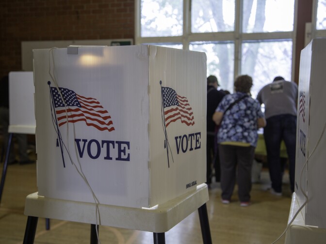 Residents of Boyle Heights vote in the primary election on Tuesday, June 5, 2018.
