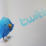 Twitter icon on computer screen.