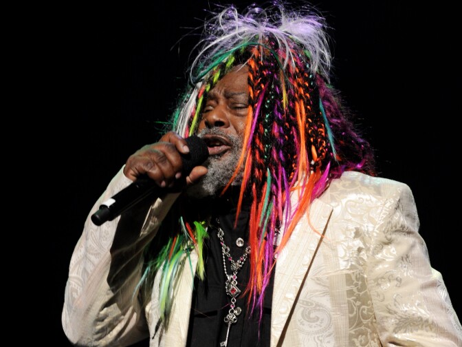 Musician George Clinton appears onstage at Help Haiti with George Lopez & Friends at L.A. Live's Nokia Theater on February 4, 2010 in Los Angeles, California.
