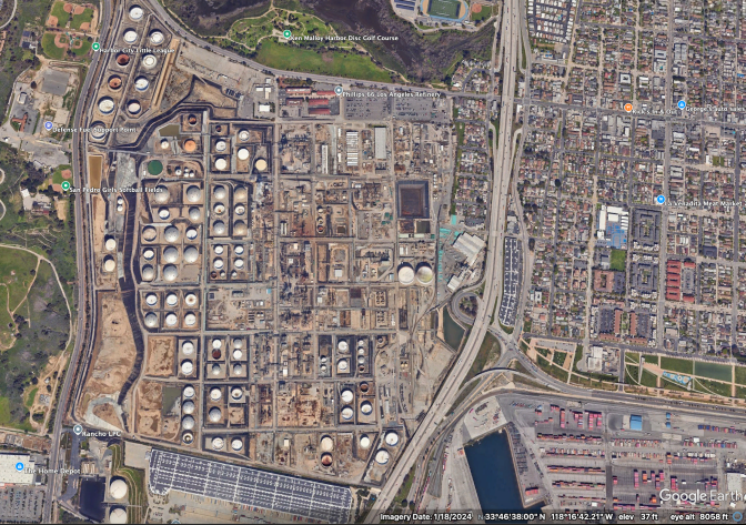 An overview of a refinery