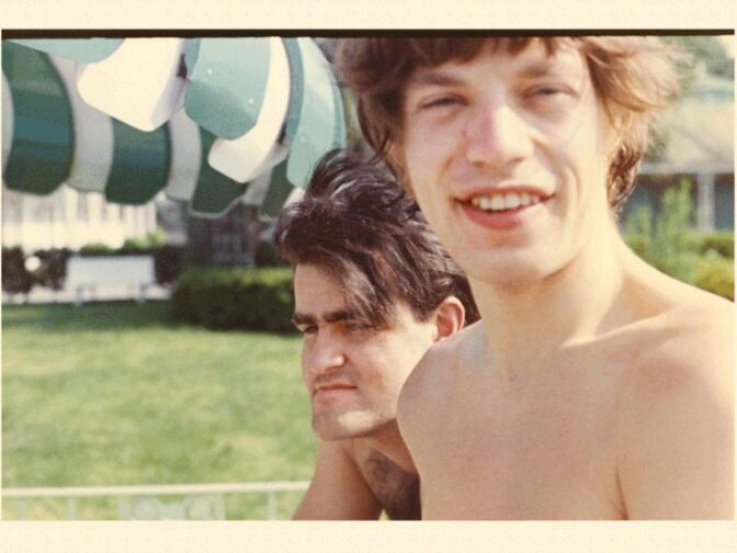 Mick Jagger and Ian Stewart on tour in Savannah, Georgia in 1965.