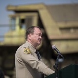 RANCHO CUCAMONGA, CA - JUNE 26:  Los Angeles County Sheriff Jim McDonnell addresses a news conference prior to the destruction of approximately 3,400 guns and other weapons at the Los Angeles County Sheriffs' 22nd annual gun melt at Gerdau Steel Mill on July 6, 2015 in Rancho Cucamonga, California. The weapons, confiscated in various law enforcement operations, will be recycled in the form of steel rebar to be used in construction. California law requires the destruction of the confiscated weapons. (Photo by David McNew/Getty Images)