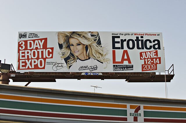 Erotica LA 2009 Billboard with Jessica Drake, at N Cahuenga Blvd. & Yucca St.