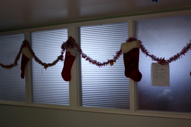 Stocking hung at Good Shepherd Center