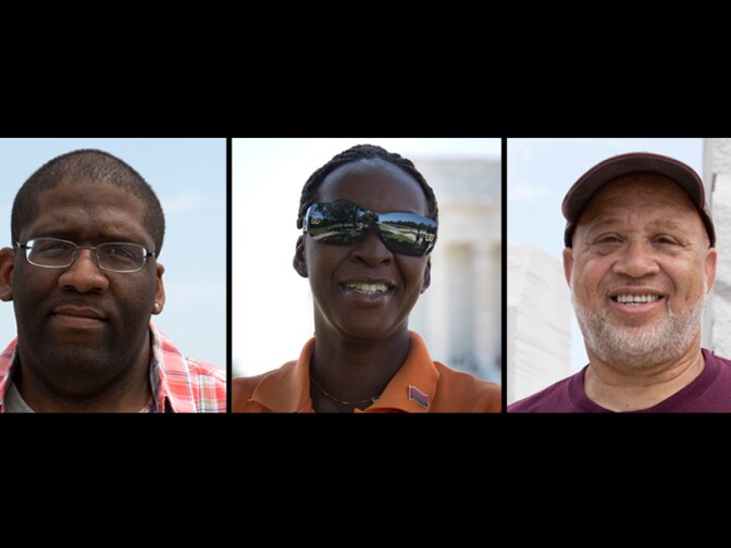 Corey Armstrong, Louisville, Ky.; Charmaine Martin, Trinidad and Tobago; Joseph Smith, Alexandria, Va.