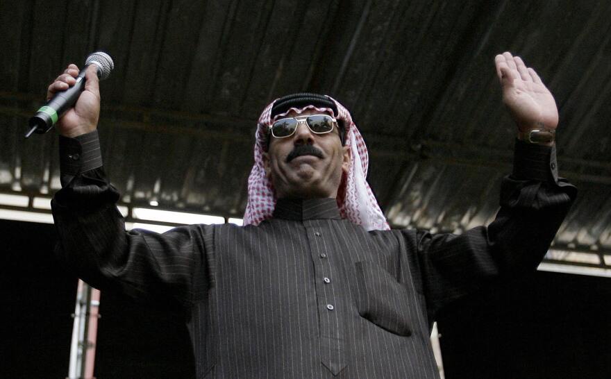 Syrian musician Omar Souleyman, performs at the 16th Sonar Festival in Barcelona on June 19, 2009, an annual festival of electronic music and multimedia arts running from June 18-20, 2009.   