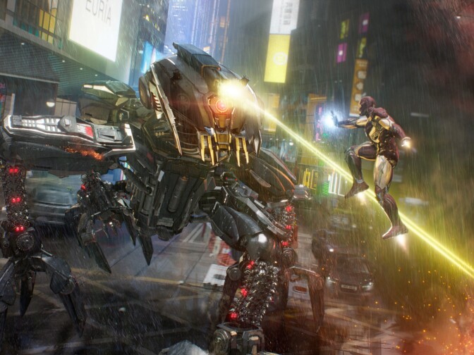 Footage from the new Iron Man Experience ride heading to Disney's park in Hong Kong.