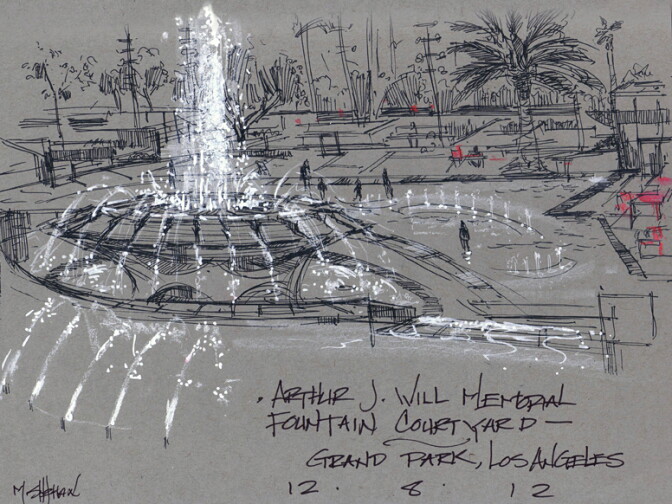 Should the L. A. Board of Supervisors reduce the fee for filming in Grand Park?