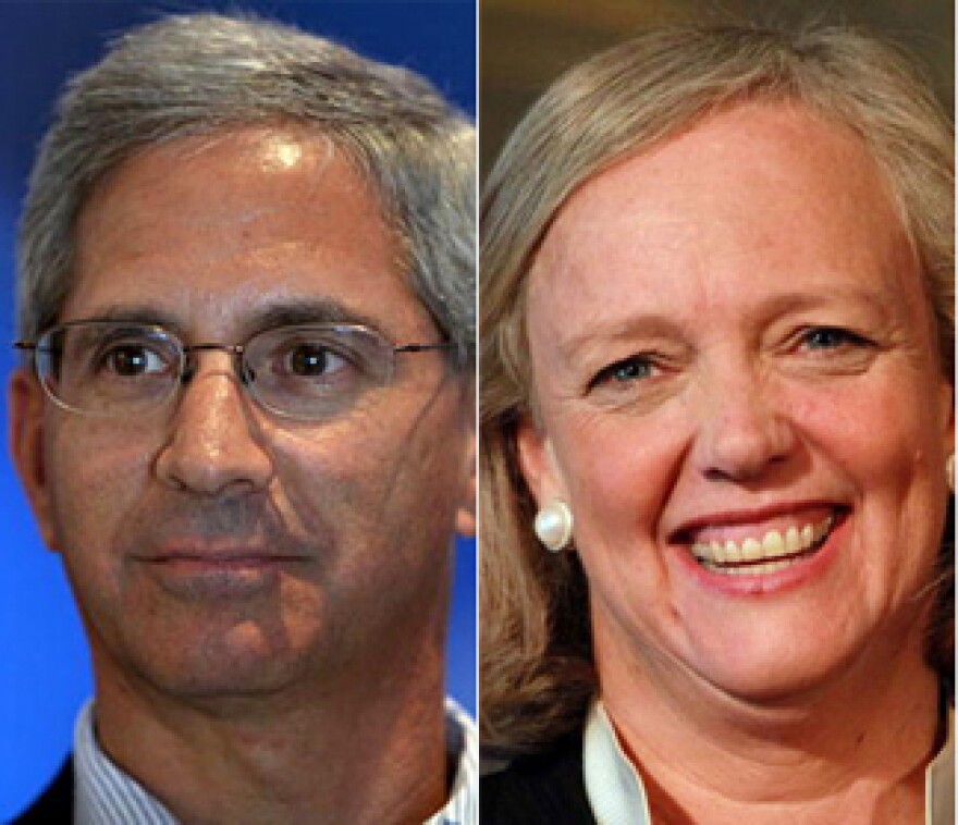 Republican candidate for California Governor Steve Poizner vs. California Republican gubernatorial candidate and former eBay CEO Meg Whitman.