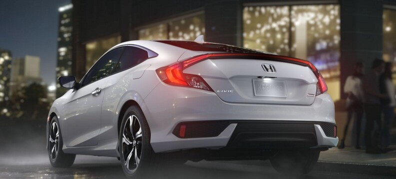 Honda updates their Civic coupe for 2016 with a turbocharged power plant and some interesting high tech control features.