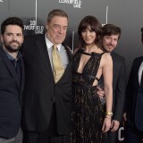 NEW YORK, NY - MARCH 08:  (L-R) Dan Trachtenberg, John Goodman, Mary Elizabeth Winstead, John Gallagher Jr. and J.J. Abrams attend the "10 Cloverfield Lane" New York premiere at AMC Loews Lincoln Square 13 theater on March 8, 2016 in New York City.  (Photo by Theo Wargo/Getty Images)