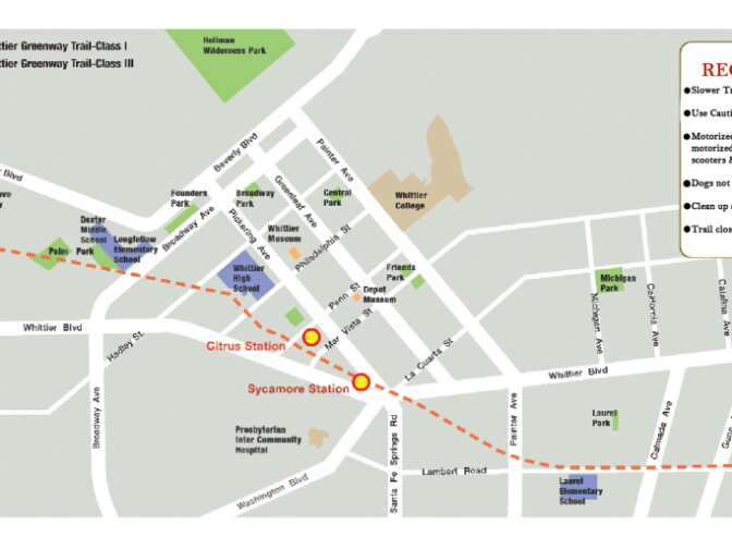 Another map outlining the trail.