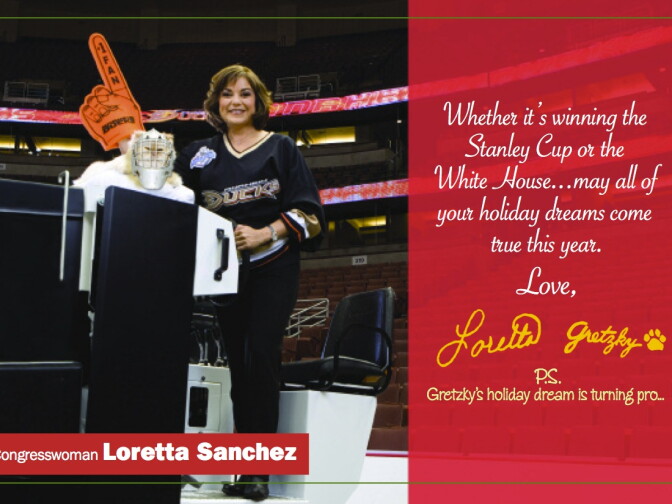 Congresswoman Loretta Sanchez's holiday card, 2007