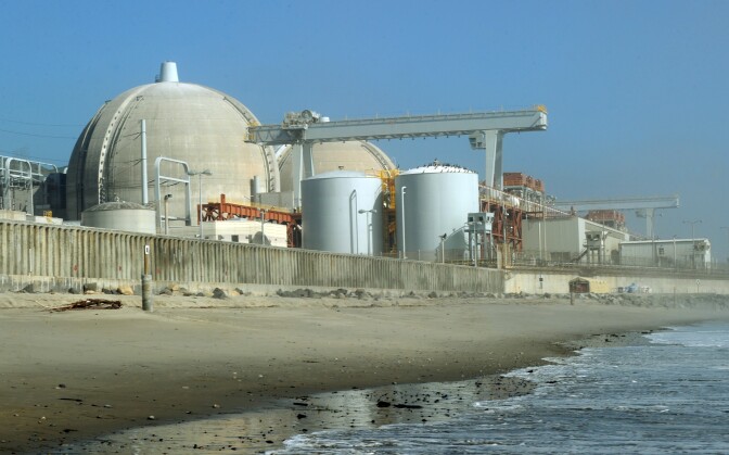 View of the San Onofre Nuclear Power Plant in north San Diego County  The San Onofre Nuclear Power Plant sits at the edge of the Pacific Ocean on a  84-acre site between San Diego and Orange County and provides much of Southern California its power. 