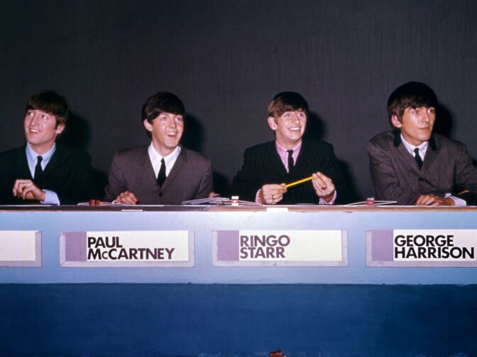 This file picture shows The Beatles (L-R), John Lennon, Paul McCartney, Ringo Starr and George Harrison in 1964, in London. The Beatles' debut tune that launched Britain into the Swinging Sixties and helped to ignite a worldwide obsession for the four-man band from Liverpool celebrates its 50th birthday on October 5, 2012. Even though it only peaked at number 17 on the British charts, the single 'Love Me Do' was not only the group's first record but also their first hit.
