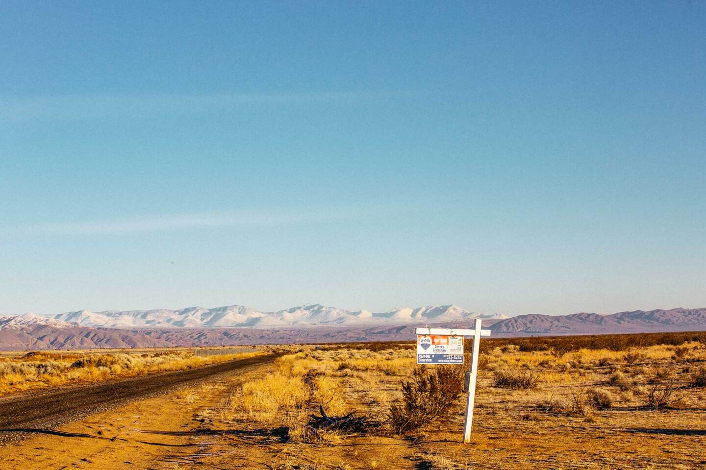 California City is filled with signs advertising vacant land for sale.