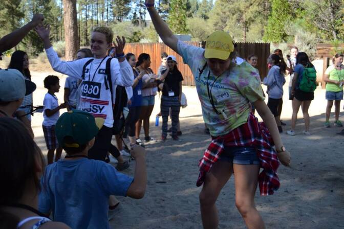 Claire Witzke as a counselor at Camp Kesem USC 2015.