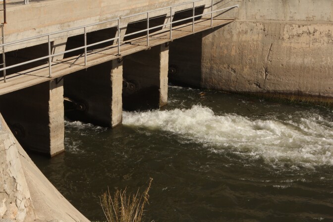 Intake section of the L.A. Aqueduct. 