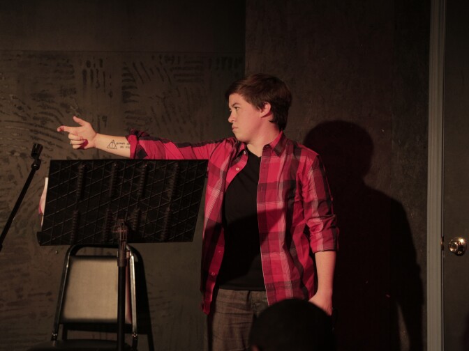 Jack Kelly, one of Hamiltunes LA's main organizers, plays the role of Aaron Burr