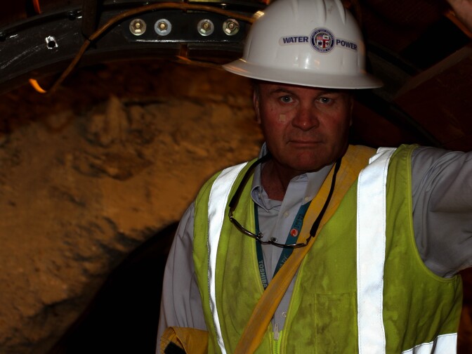 Michael Grahek is overseeing the reconstruction of portions of the Maclay Highline in Sylmar, California on July 19, 2017.