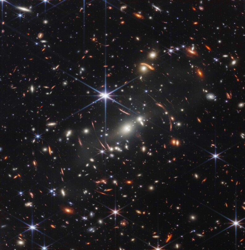 A picture of thousands of galaxies.