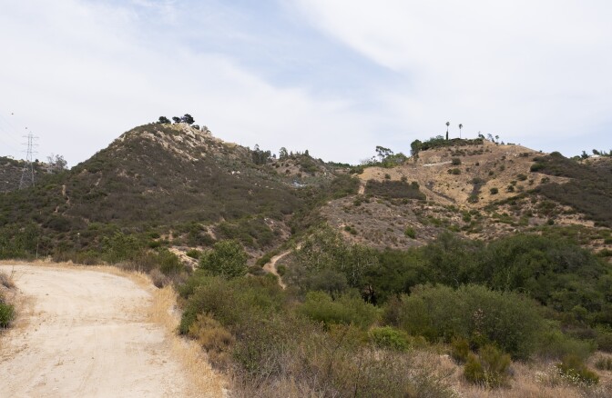 The hills of Temecula are covered in chaparral and hiking trails.