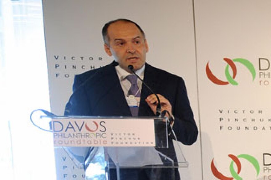 Victor Pinchuk, Founder of EastOne and of the Victor Pinchuk Foundation in Davos on January 29, 2009 during the Davos Philanthropic Roundtable.
