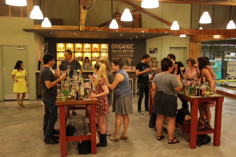 Friday night drink mixing class at Green Bar