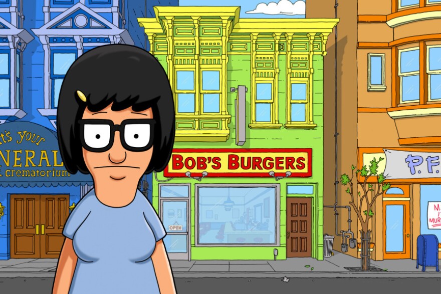 Tina Belcher from the FOX show Bob's Burgers. 