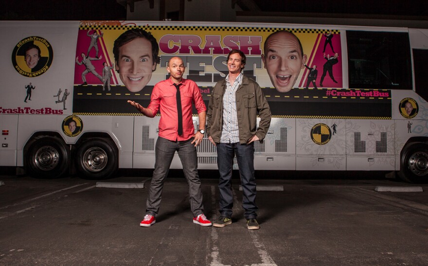 Paul Scheer and Rob Huebel take their "Crash Test" UCB show to the streets.
  