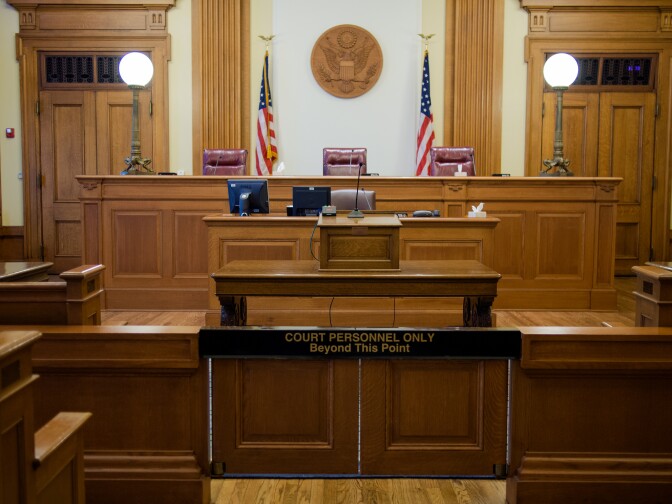 File photo of a courtroom.
