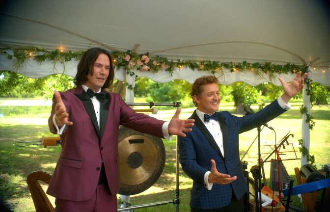 Keanu Reeves and Alex Winter star in "Bill & Ted Face The Music."