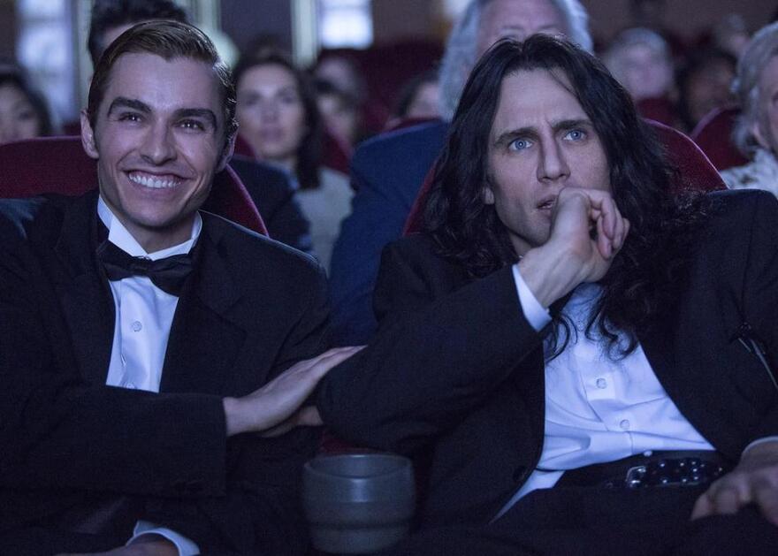 Dave Franco and James Franco in "The Disaster Artist."