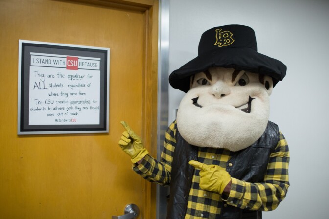 CSULB's mascot Prospector Pete has been a symbol of the university since 1949.