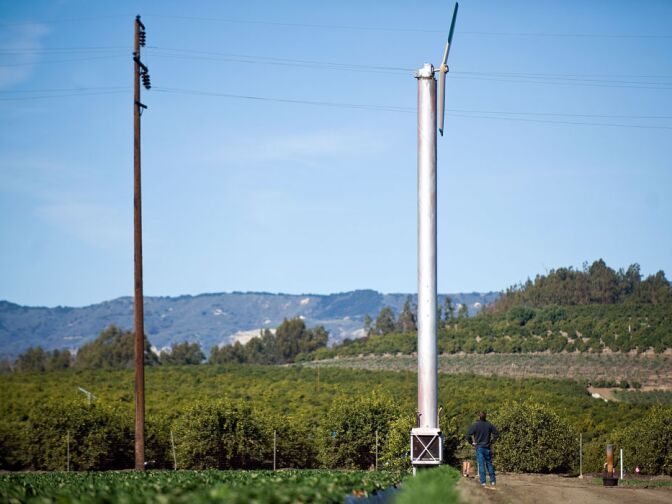 William Terry has an alert system that calls his phone when temperatures reach 34 degrees in Ventura.