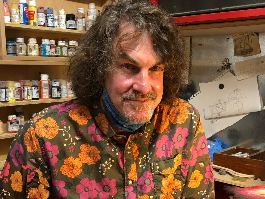 Don Becker is a Washington, D.C., artist who lost his job at an events company during the pandemic. He's been making automatons during the lockdown.